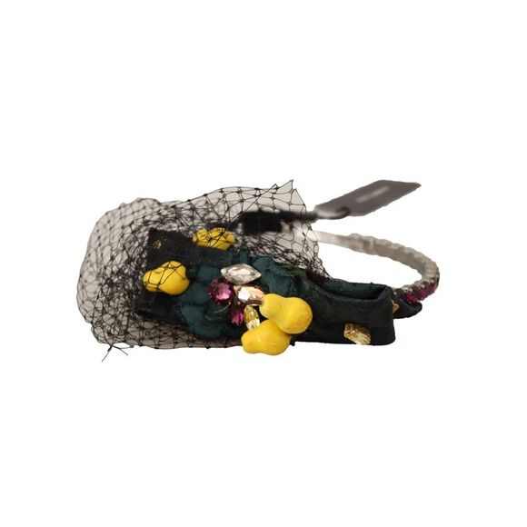 Dolce & Gabbana Purple Crystal Diadem Headband Lemons Sicily Women's Tiara